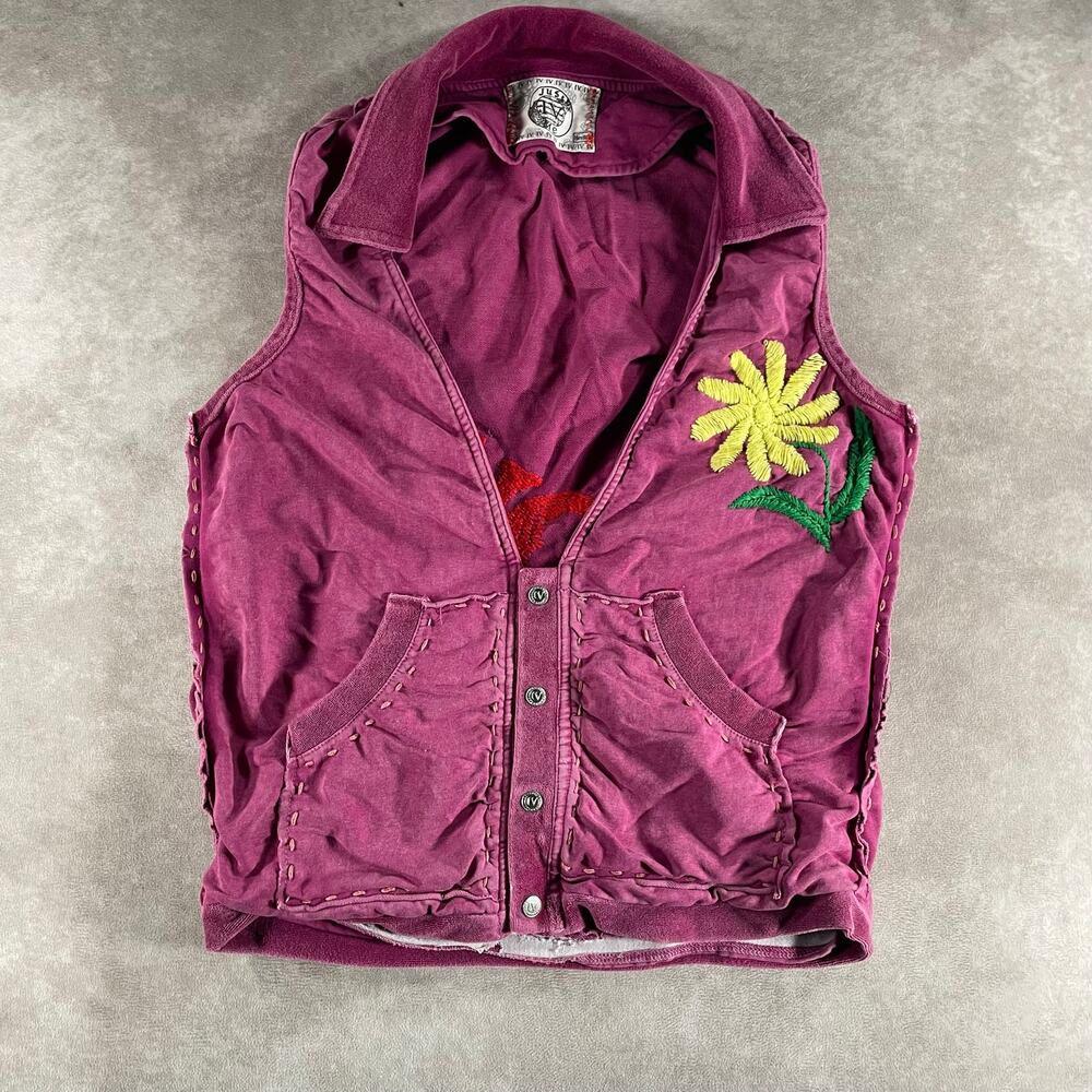 Women’s Just Me Embroidered Vest Janis Joplin Magnolia Style